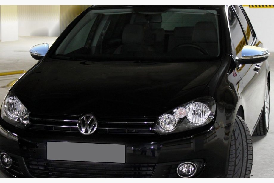 Volkswagen Golf 6 2008–2014 Spoguļu uzlikas (HB, 2 gab., nerūsējošais tērauds) OmsaLine – itāļu nerūsējošais tērauds Image