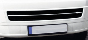Volkswagen T5 Caravelle 2004–2010 Bampera režģa uzlika (nerūsējošais tērauds) foto 3