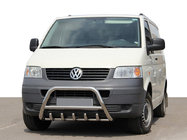 Volkswagen T5 Transporter 2003–2010 Priekšējais bullbar WT003 (nerūsējošais tērauds) 60 mm, bez uzraksta foto 2