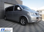 Volkswagen T5 Caravelle 2004–2010 Priekšējais bullbar WT003 (nerūsējošais tērauds) 60 mm, ar uzrakstu foto 3