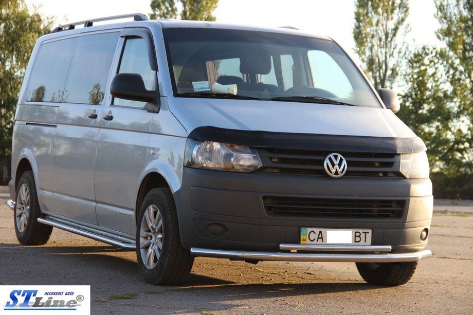 Volkswagen T5 2010–2015 Apakšējā dubultā caurule 70/48 mm (nerūsējošais tērauds) Foto 3