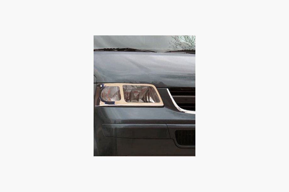 Volkswagen T5 Caravelle 2004–2010 Hromētas priekšējo lukturu uzlikas (Omsa) Image
