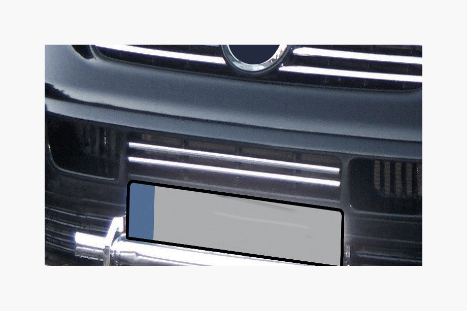 Volkswagen T5 Transporter 2003–2010 Hromētas uzlikas bufera režģim (Carmos) Image