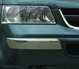 Volkswagen T5 Transporter 2003–2010 Priekšējā bufera stūra hroma uzlikas (2 gab., nerūsējošais tērauds) foto 1