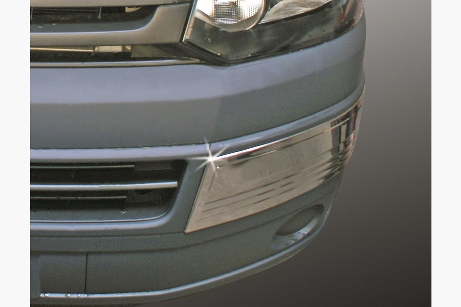 Volkswagen T5 2010–2015 Stūru uzlikas priekšējam bamperim (2 gab., nerūsējošais tērauds) Image