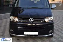 Volkswagen T5 2010–2015 Priekšējais aizsargstienis (nerūsējošais tērauds) foto 2