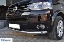 Volkswagen T5 2010–2015 Priekšējais aizsargstienis (nerūsējošais tērauds) foto 3