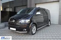 Volkswagen T5 2010–2015 Priekšējais aizsargstienis (nerūsējošais tērauds) foto 4