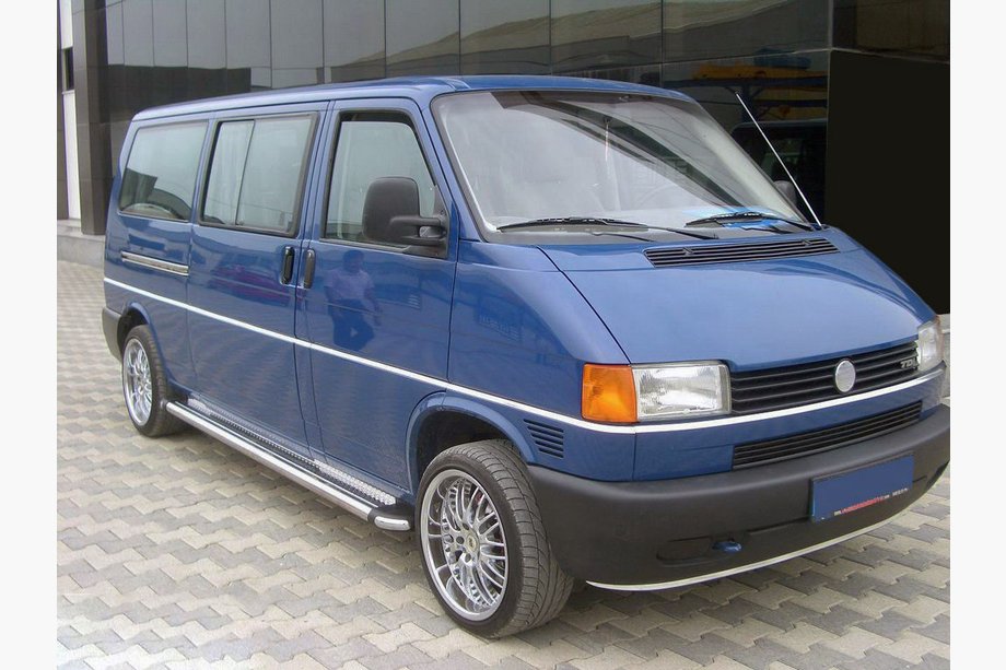 Volkswagen T4 Caravelle/Multivan 1990–2003 Sānu sliekšņi KB002 d60 mm (2 gab., nerūsējošais tērauds) Image