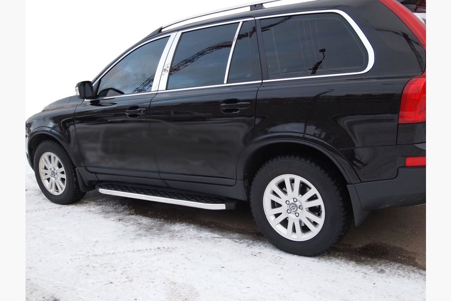 Volvo XC90 2002–2014 Sānu pakāpieni BlackLine (2 gab., alumīnijs) Image