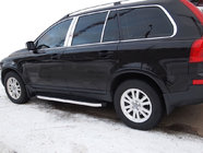 Volvo XC90 2002–2014 Sānu pakāpieni BlackLine (2 gab., alumīnijs) foto 1