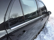 Skoda Fabia 2000–2007 Ārējās logu apmales (4 gab., nerūsējošais tērauds) foto 1