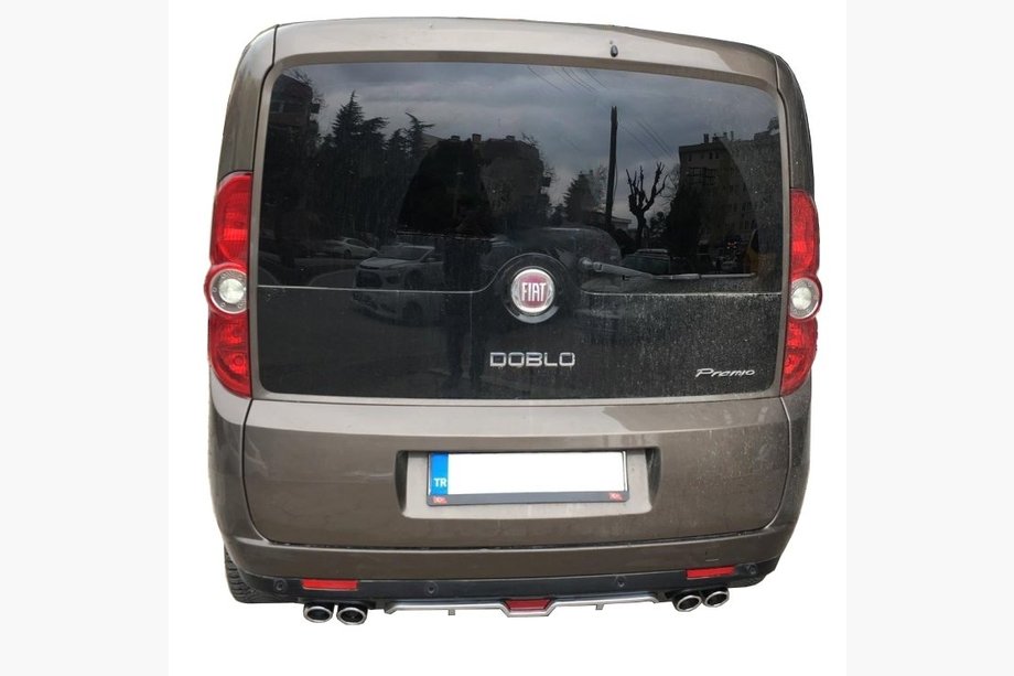 Fiat Doblo II 2010–2022 Aizmugurējā bampera uzlika (krāsošanai) Image