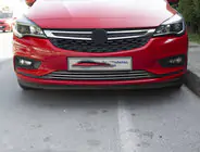 Opel Astra K 2016–2021 Priekšējā bufera hroma uzlikas (3 gab., nerūsējošais tērauds) foto 1