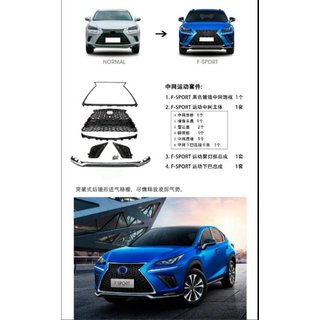 Priekšējais radiatora režģis ar apakšējo lūpu F-Sport (2018+) foto 1
