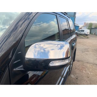 Spoguļu uzlikas 2012↗ (2 gab., nerūsējošais tērauds) Toyota Land Cruiser 200 2007–2021 foto 2