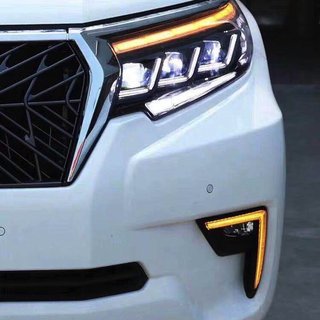 Priekšējie lukturi Lexus-design-3-LED V1 (2017+, 2 gab.) Toyota Land Cruiser Prado 150 2009–2023 foto 2