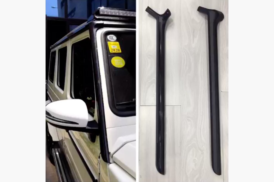 Mercedes G class W463 1990–2018 Vertikālās uzlikas (2 gab., dizains 2018) Image