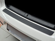 Fiat Doblo II 2010–2022 Aizmugurējā bufera uzlika, karbona izskats (nerūsējošais tērauds) foto 1