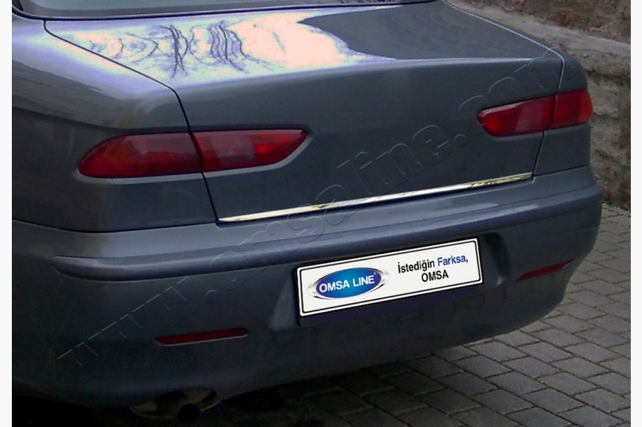 Alfa Romeo 156 1997–2007 Bagāžnieka malas uzlika (nerūsējošā tērauda) Foto 1