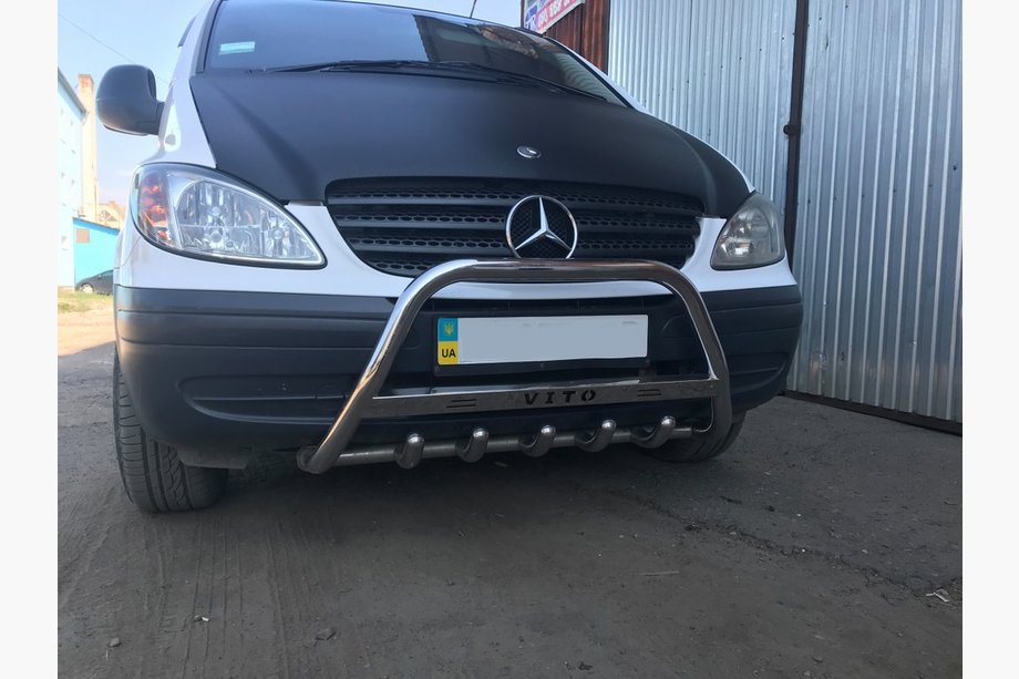 Mercedes Vito W639 2004–2014 Bullbar 60 mm (nerūsējošais tērauds) Image