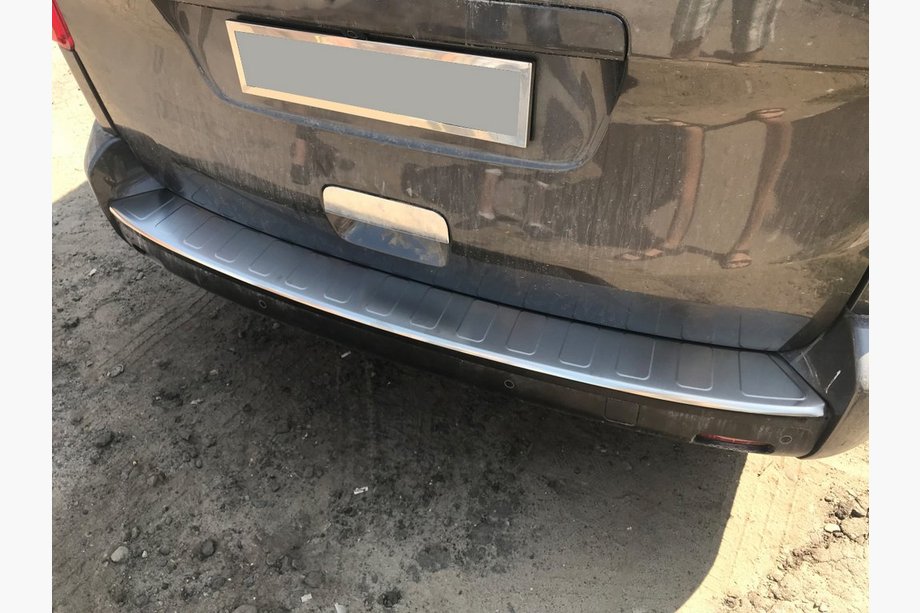 Peugeot Traveller 2017– Aizmugurējā bufera aizsarguzlika ar ieloci OmsaLine (nerūsējošais tērauds) Image