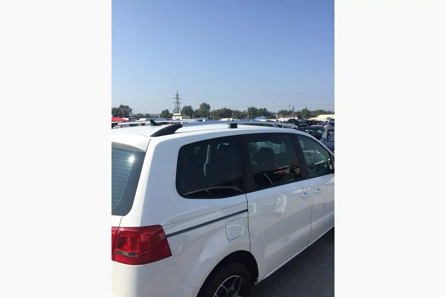 Volkswagen Sharan 2010–2023 Hromēti jumta reliņi (turku dizains) Image