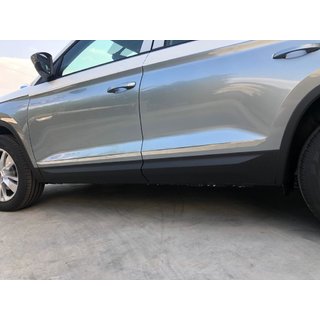 Durvju moldings Carmos platais (nerūsējošais tērauds) Skoda Kodiaq 2016–2023 foto 1