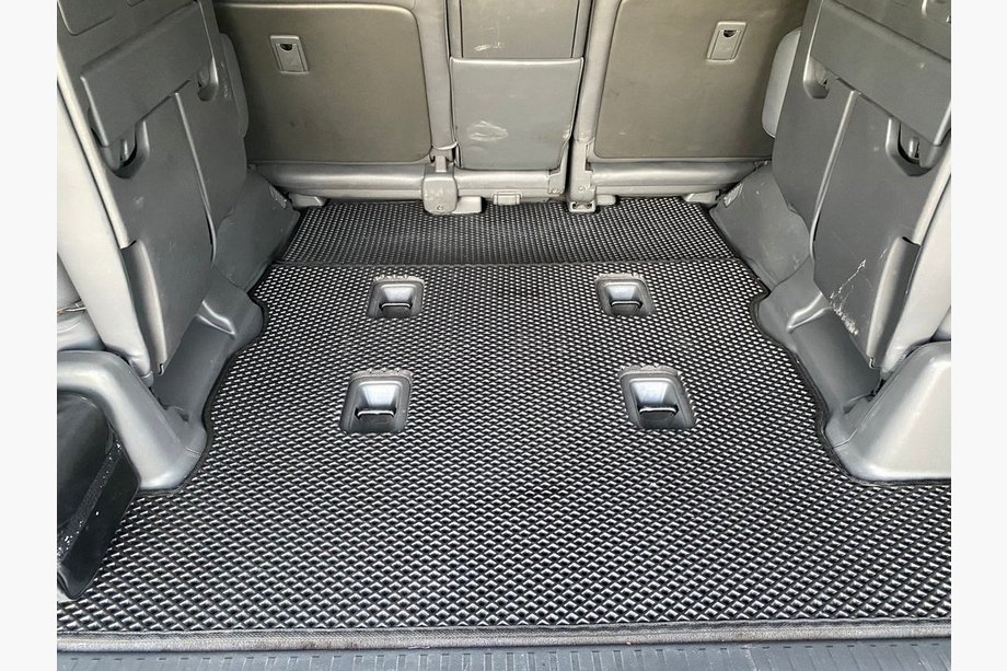 Lexus LX570/450d 2008–2022 Bagāžnieka paklājiņu komplekts, 2 gab. (EVA, 7 vietas, melns) Foto 1