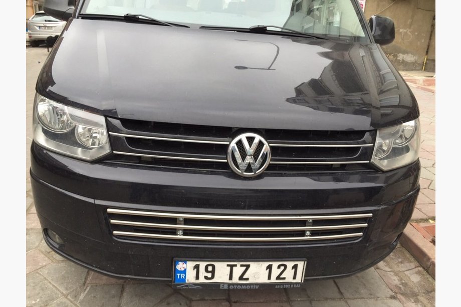 Volkswagen T5 2010–2015 Viengabala bufera režģis no nerūsējošā tērauda Image