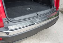 Peugeot 3008 2016–2023 OmsaLine aizmugurējā bampera uzlika (nerūsējošais tērauds) foto 1