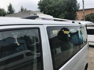 Volkswagen T5 Multivan 2003–2010 Hromēti jumta reliņi Garā bāze, plastmasas balsti foto 1