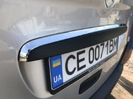 Mercedes Citan 2013–2021 Hroma līste virs numura zīmes (nerūsējošais tērauds) foto 1