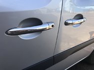 Renault Kangoo 2008–2020 Durvju rokturu uzlikas (nerūsējošais tērauds) foto 1