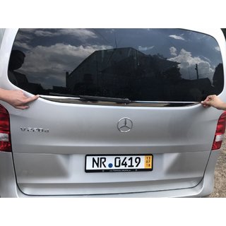 Aizmugurējā stikla apmale (mazais stikls) nerūsējošais tērauds foto 2