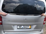 Mercedes Vito/V klase W447 2014– Aizmugurējā stikla apmale (mazais stikls) nerūsējošais tērauds Carmos - turku teras foto 2