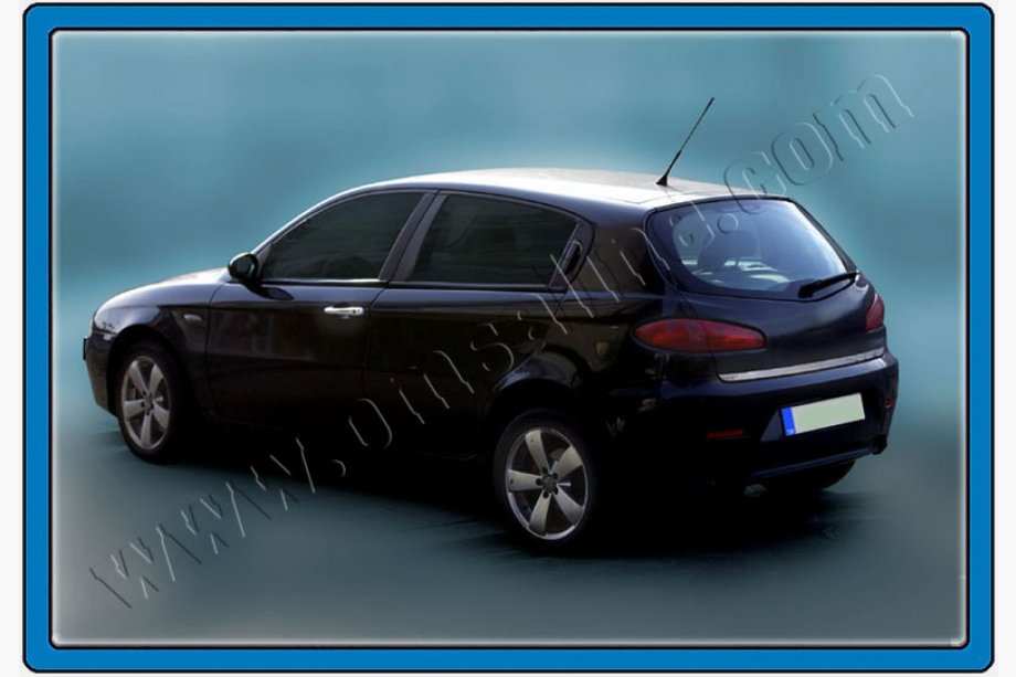Alfa Romeo 147 2000–2010 Bagāžnieka malas uzlika (nerūsējošā tērauda) Foto 1