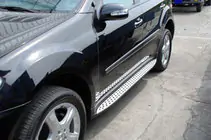 Mercedes ML W164 2005–2011 OEM sānu pakāpieni (2 gab., alumīnijs) foto 2