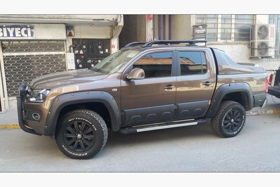 Volkswagen Amarok 2010–2022 Spārnu arku paplašinājumi (stiklašķiedra, krāsošanai) 19 cm Image
