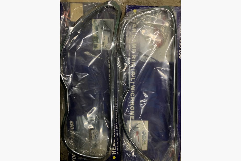BMW 7. sērija E65/66 2001–2008 Hromēti lukturu uzlikas (2 gab., ABS) Image