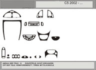 Citroen C-5 2008–2017 Akcija! Paneļa uzlikas (oglekļa imitācija) foto 1