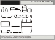 Mitsubishi Colt 1992–1996 Akcija! Paneļa uzlikas (oglekļa imitācija) foto 1