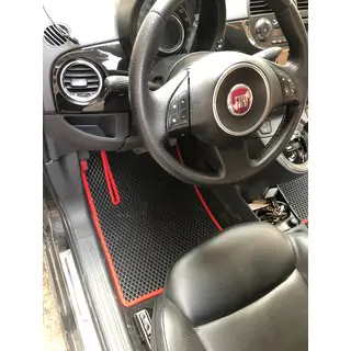 EVA salona paklājiņi 500, melni Fiat 500/500L 2013–2022 foto 1