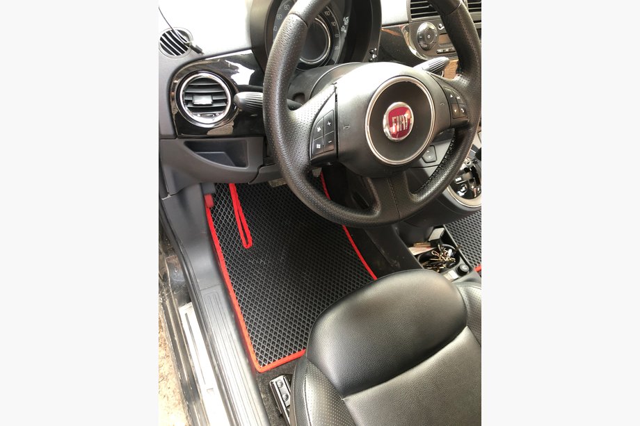 Fiat 500/500L 2013–2022 EVA salona paklājiņi 500, melni Image
