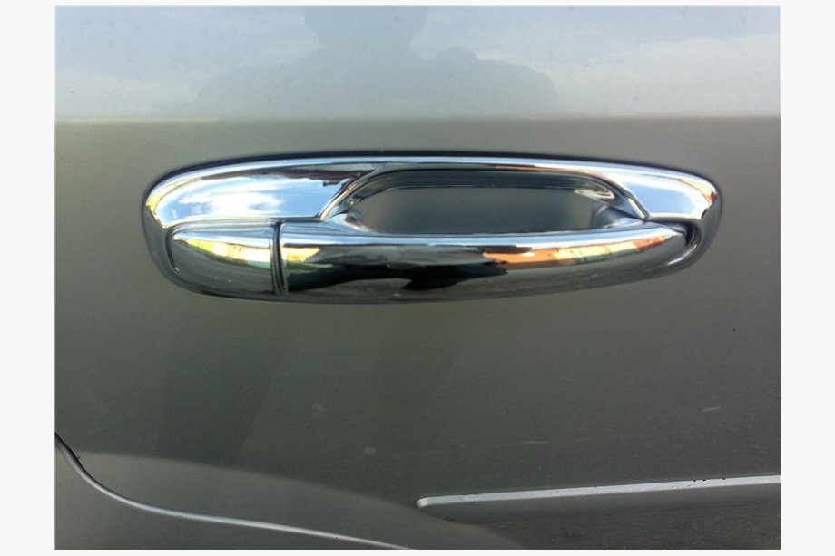 Chevrolet Lacetti 2003–2024 Hromēti durvju rokturu uzlikas un ap rokturi (8 gab., plastmasa) Foto 1