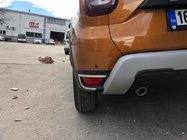Renault Duster 2018–2024 Aizmugurējo atstarotāju uzlikas, 2 gab., nerūsējošais tērauds OmsaLine – itāļu nerūsējošais tērauds foto 1