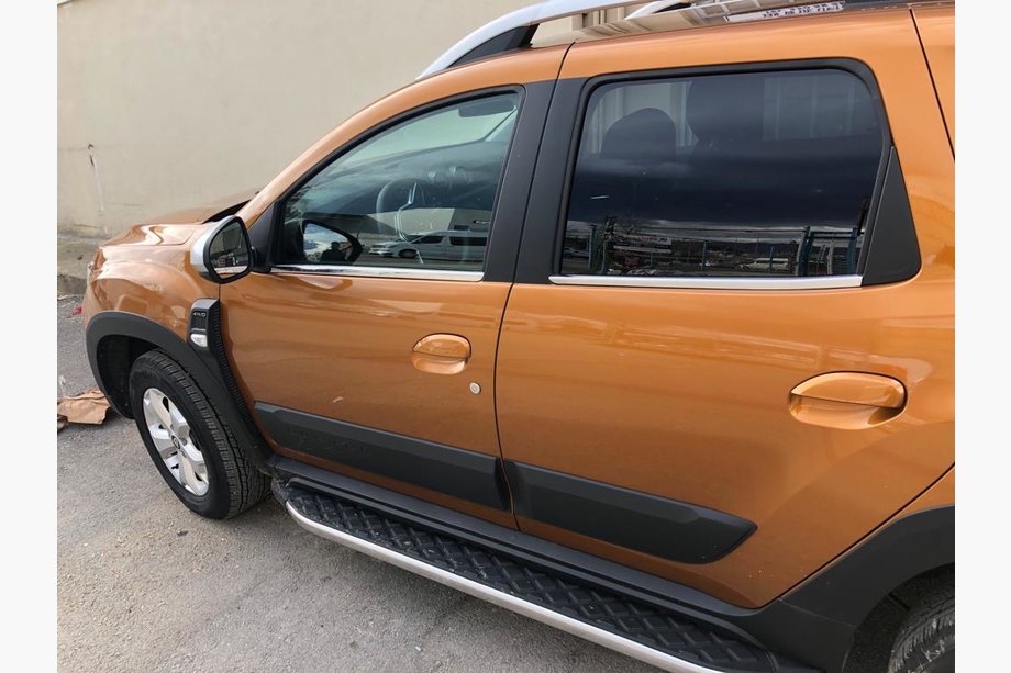 Renault Duster 2018–2024 Logu apakšējās līstes (4 gab., nerūsējošais tērauds) OmsaLine – itāļu nerūsējošais tērauds Image