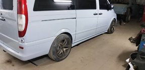 Mercedes Viano 2004–2014 Sānu sliekšņi Exclusive (2 gab., krāsošanai) foto 1