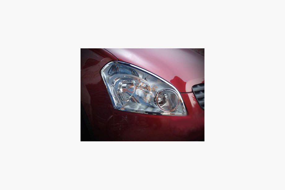 Nissan Qashqai 2007–2010 Hromētas lukturu uzlikas (2 gab., plastmasa) Image