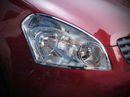 Nissan Qashqai 2007–2010 Hromētas lukturu uzlikas (2 gab., plastmasa) foto 1